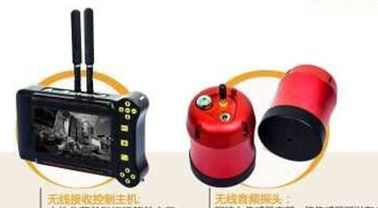無線可聴周波ビデオ生命探知器V9耐圧防爆黒い色51mmの× 99mm