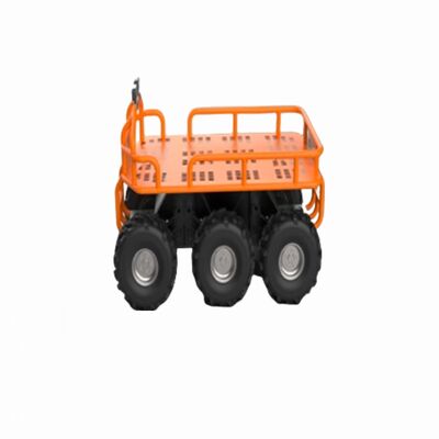 無人オフロードプラットフォーム 6X6 デフホイールロボットシャーシ 最大積載量500kg、35°の登坂角度、13km/hの速度