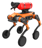 四足不活性ガス消火ロボット犬は、偵察、検査、警備、緊急事態に迅速に対応できます